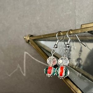 Faceted Glass Earrings
